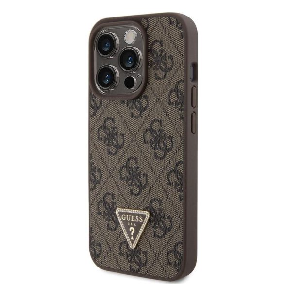 Husă din spate Apple iPhone 15 Pro GUESS GUHCP15LP4TDPW - maro