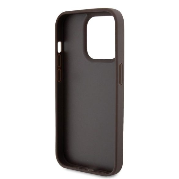 Husă din spate Apple iPhone 15 Pro GUESS GUHCP15LP4TDPW - maro