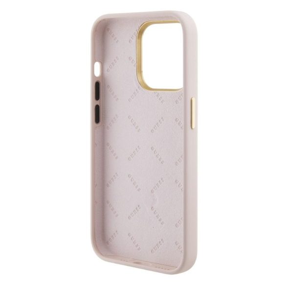 Husă din silicon lichid GUESS GUHCP15XM4DGPP Apple iPhone 15 Pro Max - roz