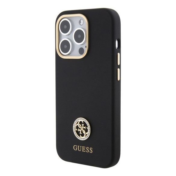 Husă din spate Apple iPhone 15 Pro Max GUESS GUHCP15XPS4DGPK - neagră