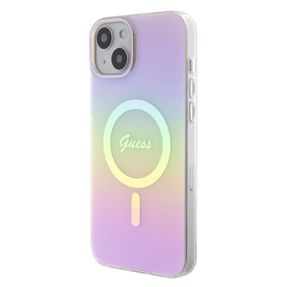 Husă din spate Apple iPhone 15 GUESS GUHMP15SHITSP MagSafe - roz