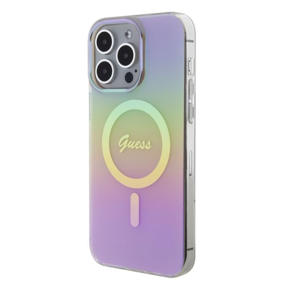 Husă din spate pentru Apple iPhone 15 Pro GUESS GUHMP15LHITSP MagSafe - roz