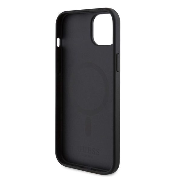 Husa din spate MagSafe GUESS GUHMP15MPSAHMCK pentru Apple iPhone 15 Plus - negru