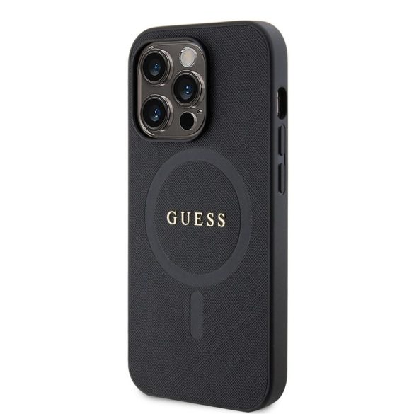 Husa din spate MagSafe GUESS GUHMP15LPSAHMCK Apple iPhone 15 Pro - negru