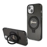   Husă din spate Apple iPhone 15 GUESS GUHMP15SHRSGSK MagSafe - neagră