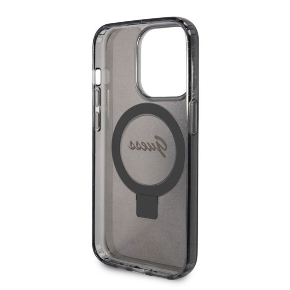 Husa din spate GUESS GUHMP15LHRSGSK MagSafe pentru Apple iPhone 15 Pro - negru