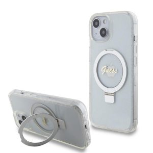 Husă din spate Apple iPhone 15 GUESS GUHMP15SHRSGSD MagSafe - transparentă