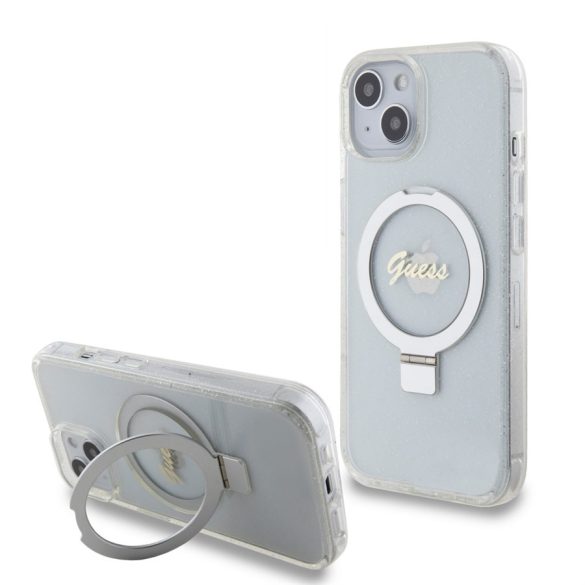Husă din spate Apple iPhone 15 GUESS GUHMP15SHRSGSD MagSafe - transparentă