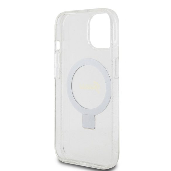 Husă din spate Apple iPhone 15 GUESS GUHMP15SHRSGSD MagSafe - transparentă
