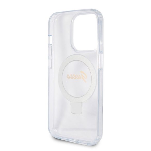 Husa din spate Apple iPhone 15 Pro GUESS GUHMP15LHRSGSD MagSafe - Transparenta