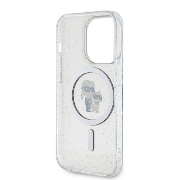 Husa din spate Apple iPhone 15 Pro KARL LAGERFELD KLHMP15LHGKCNOT Magsafe IML - Sclipici