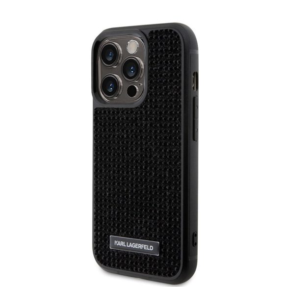Husa din spate Apple iPhone 15 Pro KARL LAGERFELD KLHCP15LHDSPLK - negru