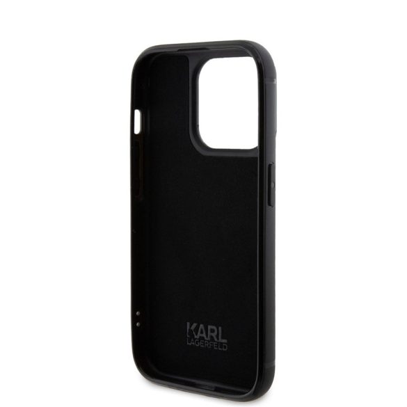 Husa din spate Apple iPhone 15 Pro KARL LAGERFELD KLHCP15LHDSPLK - negru