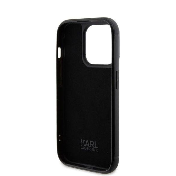 Husa din spate Apple iPhone 15 Pro Max KARL LAGERFELD KLHCP15XHDSPLK - negru