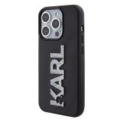   Apple iPhone 15 Pro Max KARL LAGERFELD KLHCP15X3DMBKCK Glitter  Husă - Negru