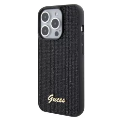   HUSĂ! - Husă din spate Apple iPhone 15 Pro GUESS GUHCP15LPMSDGSK - neagră