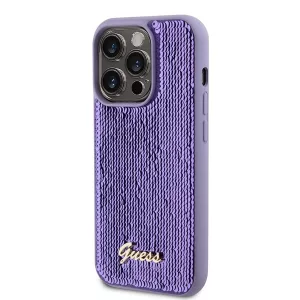 HUSĂ! - Husă din spate Apple iPhone 15 Pro GUESS GUHCP15LPSFDGSU - violet