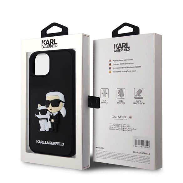 Husa din spate Apple iPhone 13 KARL LAGERFELD KLHCP13M3DRKCNK - negru