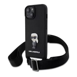   HUSĂ! - Husa din spate Apple iPhone 15 KARL LAGERFELD KLHCP15SSASKNPBK - negru