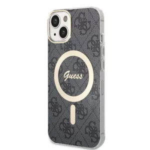 HUSĂ! - Husă din spate Apple iPhone 15 GUESS GUHMP15SH4STK MagSafe IML - neagră