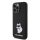 Husă din spate lichidă Apple iPhone 15 Pro KARL LAGERFELD KLHCP15LSNCHBCK - neagră Husă din spate lichidă Apple iPhone 15 Pro KARL LAGERFELD KLHCP15LSNCHBCK - neagră