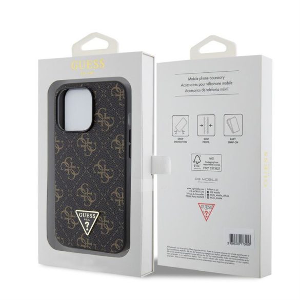 Husă din spate Apple iPhone 13 Pro GUESS GUHCP13LPG4GPK - neagră