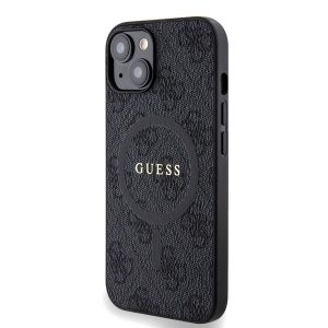 Husă din spate Apple iPhone 14 GUESS GUHMP14SG4GFRK MagSafe - neagră