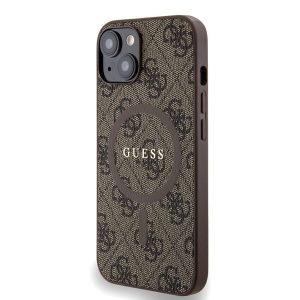 Husă din spate Apple iPhone 14 GUESS GUHMP14SG4GFRW MagSafe - maro