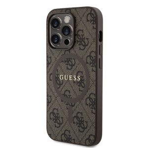 Husa din spate GUESS GUHMP15LG4GFRW MagSafe pentru Apple iPhone 15 Pro - maro
