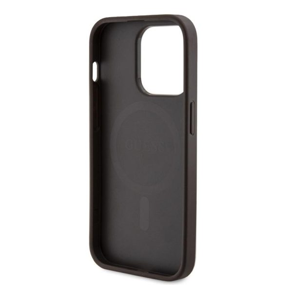Husă din spate GUESS GUHMP15XG4GFRW MagSafe pentru Apple iPhone 15 Pro Max - maro