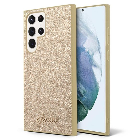 Samsung S24 Ultra GUESS GUHCS24LHGGSHD Glitter Back Cover - Aur