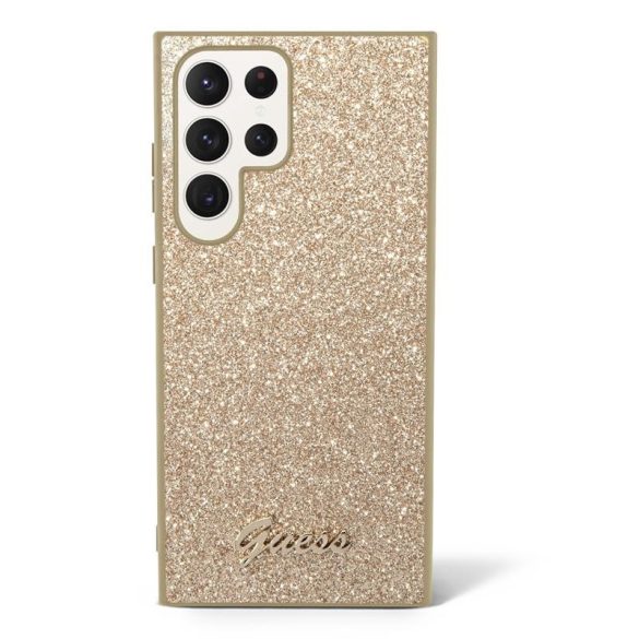 Samsung S24 Ultra GUESS GUHCS24LHGGSHD Glitter Back Cover - Aur