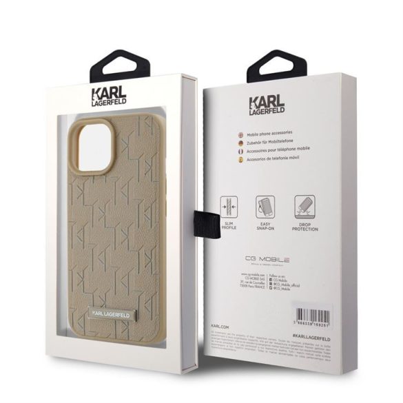 Apple iPhone 14 KARL LAGERFELD KLHMP14SPKHPORPE Copertă spate Magsafe - Bej