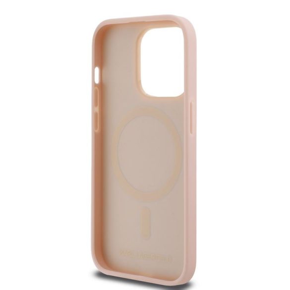 HUSĂ! - Apple iPhone 14 Pro KARL LAGERFELD KLHMP14LPKHPORPP Magsafe Back Cover - Roz