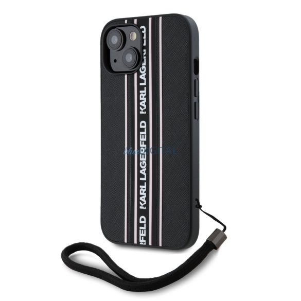 Apple iPhone 15 KARL LAGERFELD KLHMP15SPAMSCNSP Capac spate - negru/roz