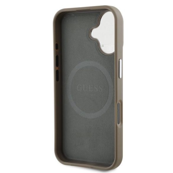 Apple iPhone 16 GUESS GUHMP16SPGTSPSW Capac spate MagSafe - maro