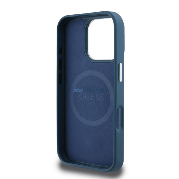 Apple iPhone 16 Pro Max GUESS GUHMP16XPGTSPSB MagSafe Back Cover - Albastru