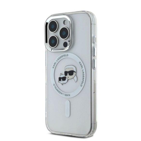 Apple iPhone 16 Pro Max KARL LAGERFELD KLHMP16XHLSKCH Magsafe IML Back Cover - Transparent