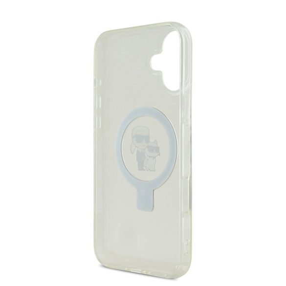 Apple iPhone 16 KARL LAGERFELD KLHMP16SHMRSKCH MagSafe Ringstand Back Cover - Transparent