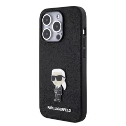   HUSĂ! - Apple iPhone 16 Pro KARL LAGERFELD KLHCP16LGKNPSK Glitter Back Cover - Negru