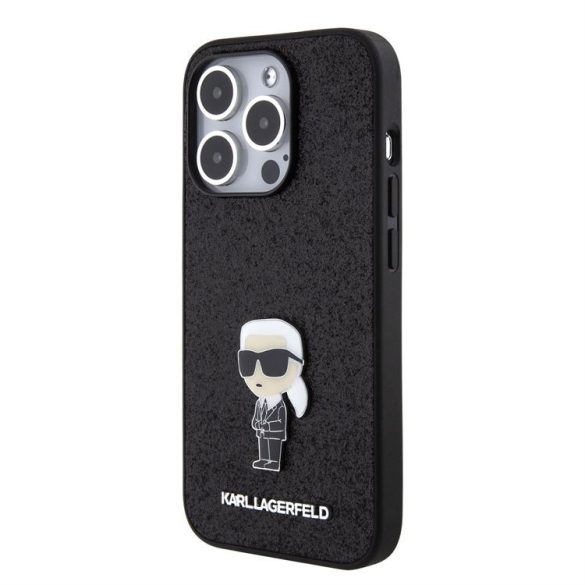 Apple iPhone 16 Pro Max KARL LAGERFELD KLHCP16XGKNPSK Glitter Back Cover - Negru