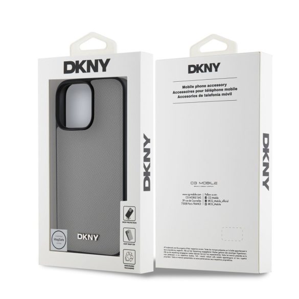 Apple iPhone 16 Pro DKNY DKHMP16LPGHLMS MagSafe Back Cover - Gri