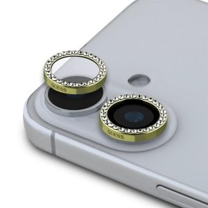 Apple iPhone 16/16 Plus Guess GUCL162SGGD Metal 3D Camera Film de protecție - Gold Pebble