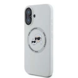   HUSĂ! - Apple iPhone 16 KARL LAGERFELD KLHMP16SSKCHTCE Liquid Silicon MagSafe Back Cover - Bej