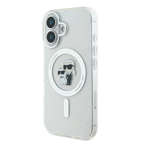 Apple iPhone 16 KARL LAGERFELD KLHMP16SHGKCNOT Magsafe IML Back Cover - Transparent