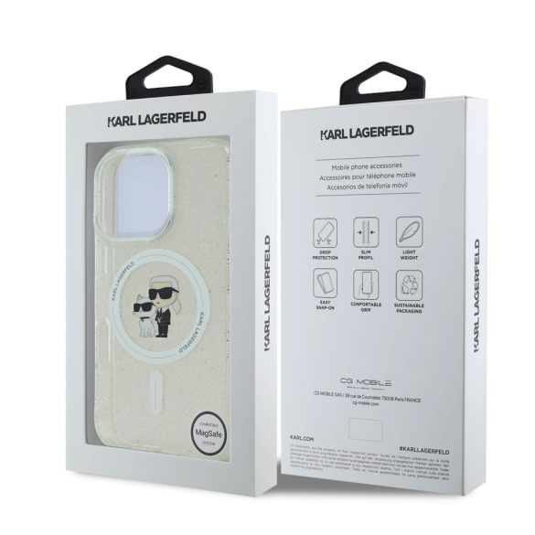 Apple iPhone 16 Pro KARL LAGERFELD KLHMP16LHGKCNOT Magsafe IML Back Cover - Transparent