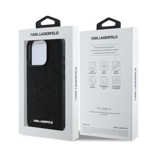 Apple iPhone 16 Pro Max KARL LAGERFELD KLHCP16XPQKPMK Capac spate - negru