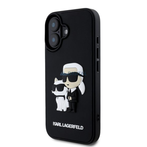 Apple iPhone 16 KARL LAGERFELD KLHCP16S3DRKCNK Capac spate - Negru