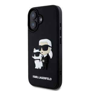 Apple iPhone 16 Plus KARL LAGERFELD KLHCP16M3DRKCNK Capac spate - Negru