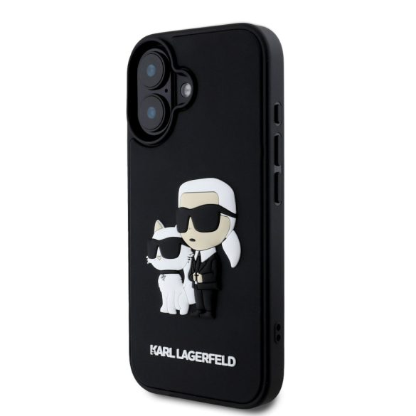 Apple iPhone 16 Plus KARL LAGERFELD KLHCP16M3DRKCNK Capac spate - Negru